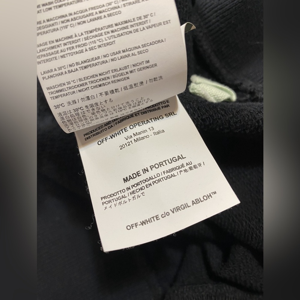 Off-white hoodie painting black/white rare - Picture 8 of 9